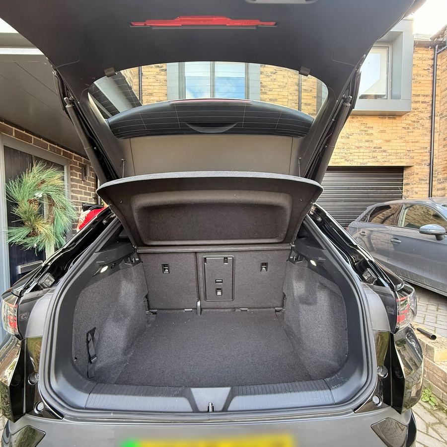 A vacuumed boot in a Volkswagen ID.4